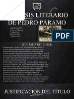 Análisis Literario de Pedro Páramo