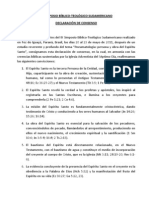 Declaración Del IX Simposio Biblico Teologico Sudamericano