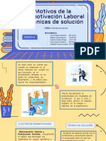 Motivos de La Desmotivación Laboral y Técnicas de Solución