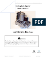 Installation Manual: Sliding Gate Opener