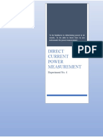 Direct Current Power Measurement