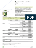 Modicon Premium PCMCIA Cards