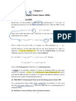 Chapter 03 Higher Order Linear ODEs