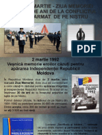 2 martie - ziua memoriei : 30 de ani de la conflictul armat de pe Nistru [Resursă electronică] : Expoziţie / Bibl. Şt. a Univ. de Stat „Alecu Russo” din Bălţi ; realizare: Snejana Zadainova, Aliona Purici ; coord: Valentina Topalo ; ed. video: Centrul de Informatizare. – Bălţi, 2022.