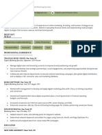 Advanced Modern Resume Template Green