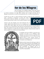 Ficha El Señor de Los Milagros para Quinto de Primaria