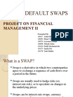 Credit Default Swaps: Project On Financial Management Ii