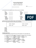 Diagnostic Test English 2021-2022