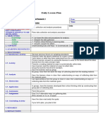 Daily Lesson Plan: Learning Area: Grade Level: Duration