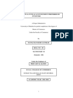 A Study On Mutual Fund As An Investment Preferred by Investors