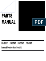 Fg20-35xt Parts Manual Engine and Ic Forklift (New Version 2015 and Up)