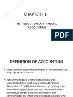 Chapter - 1: Introduction of Financial Accounting