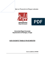 Guía Docente TFM PRL 2019 - 20