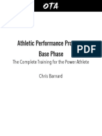 Athletic Performance Program: Base Phase: The Complete Training For The Power Athlete Chris Barnard