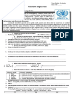 UNRWA 2AS Test Scientific 2021