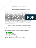 Atividades Sobre Variedade Linguística