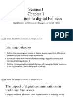 Session1 Introduction To Digital Business: Digital Business and E-Commerce Management Seventh Edition