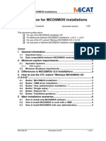 Guidance For MCOSMOS Installations: Content