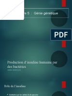 Production D'insuline Par Génie Génétique (Enregistré Automatiquement)