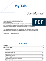 Optus My Tab Android Tablet (ZTE V9) Manual