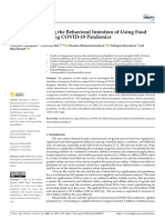 Factors Determining The Behavioral Intention of Using Food Delivery Apps During COVID-19 Pandemics