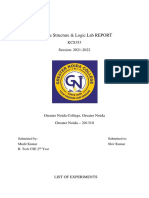 Discrete Structure & Logic Lab REPORT: KCS353 Session: 2021-2022