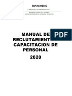 Manual de Reclutamiento y Capacitacion de Personal