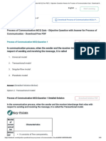 Process of Communication MCQ (Free PDF) - Objective Question Answer For Process of Communication Quiz - Download Now!