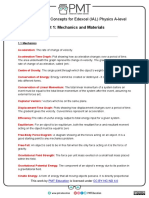 Phy Definitions For Dse Chapter 3