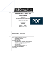 CFSEI Shear Wall Design Guide