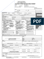 Unified Application Form For Building Permit: City of Cagayan de Oro Province of Misamis Oriental