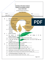 Class 4 EVS - TEA 2 - Revision Worksheet 4