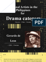 National Artists in The Philippines For: Drama Category