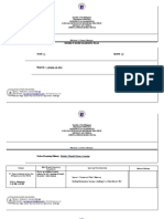 Republic of The Philippines Department of Education: Weekly Home Learning Plan