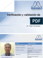 Taller Verificación y Validación de Métodos Analíticos Primera Parte