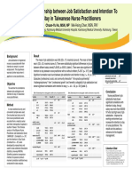 6 The Relationship Between Job Satisfaction and Intention To Stay in Taiwanese Nurse Practitioners