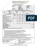 Pranayam Resident Welfare Association (Regd.) : Cam Cum Utility Invoice