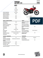 Ficha Técnica de Moto