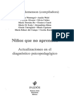 Niños Que No Aprenden Actualizaciones en El Diagnostico Psicopedagogico 950122158x