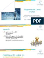 Presentación Programación Lineal - Parte I