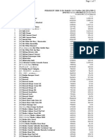 Peugeot 308 Turbo Part Pricing