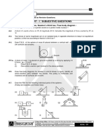 Part - I: Subjective Questions: Section (A) : Type of Forces, Newton's Third Law, Free Body Diagram