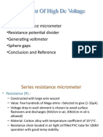 Measurement of DC High Voltages