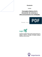 U1 - Conceptos Básicos de La Simulación de Sistemas y Direccionamiento de Entidades