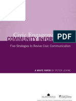 Civic Engagement and Community Information: Five Strategies To Revive Civic Communication