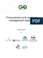 Procurement and Contract Management Strategy