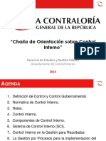 Charla de Orientacion Sobre Control Interno