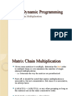 Matrix Chain Multiplication