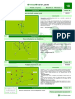 Tarea Técnica de Pases en Pared Futbol