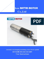 Changzhou RATTM MOTOR Co.,Ltd: RTM100-30-24Z/3.0 220V User Instructions